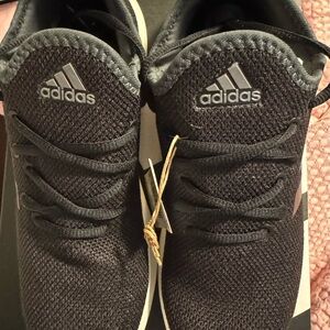 adidas Cloudfoam Pure Black Athletic Shoes